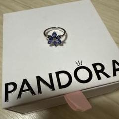 Pandora 花型 シルバーリング 8号