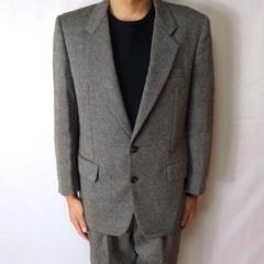 175㎝ 着画 コムデギャルソンオム グレー シングル セットアップ ウール M