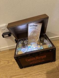 Captain Morgan スパイスラム 宝箱ボトルライト　照明 Captain Morgan スパイスラム 宝箱ボトルライト照明
