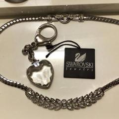 Swarovski 豪華リーフモチーフ ネックレス