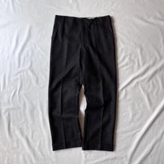 50s VINTAGE geometric weave wool slacks