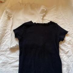 ELFINDOLL リブフリル袖Tシャツ 2枚セット