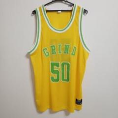 Champion Clothing/ タンクトップ XL メッシュ ロゴ 黄色