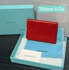 【極美品】TIFFANY &CO. ティファニー　折り財布　現行　付属品完備　白 極美品】TIFFANY &CO. ティファニー 折り財布 現行 付属品完備 白
