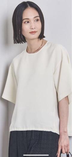 新品未使用UNITED ARROWS COMFY ドロストヘム 五分袖 ブラウス UNITED ARROWS（ユナイテッドアローズ）の「COMFY ドロストヘム