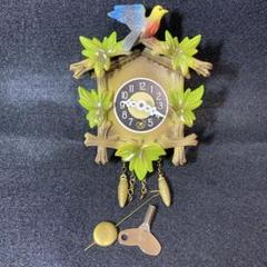 ドイツ ゼンマイ巻 ミニチュア 鳩時計　掛け時計