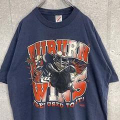 JERZEES USA製　オーバーンカレッジ　アメフト　プリントTシャXL