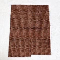 オックス生地　綿　カゴ　バスケット柄　ハギレ　60cm×65cm 日本製のサムネイル