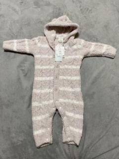 ジェラートピケ　ロンパース　もこもこ　フード付き ベビー服　70-80