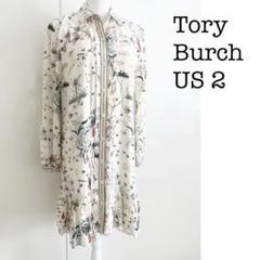 Tory Burch 花柄シャツワンピース US 2 Tory Burch 花柄シャツワンピース US 2 - メルカリ
