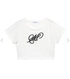 melt the lady logo tight T-shirt メルト 白