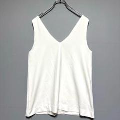 アズールバイマウジー　ホワイト Vネック ノースリーブ トップス　極美品　夏