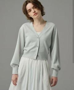 uncrave アモッサニットカーディガングレーVネックUVカット