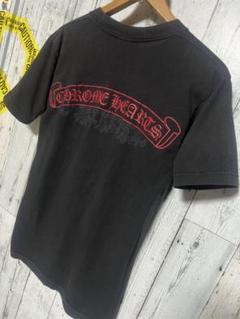Chrome Hearts Tシャツ フローラルクロス 赤 ラベル クロムハーツ