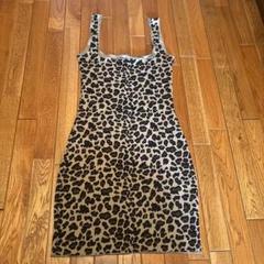 ZARA ヒョウ柄 キャミワンピース S