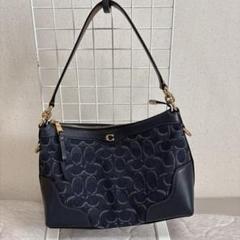 Coach ネイビー ショルダーバッグ