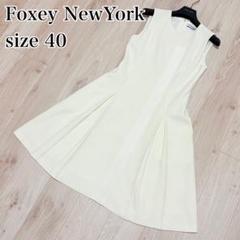 極美品　フォクシー　ジュピター　ノースリーブワンピース　フレア　Aライン　40 極美品 フォクシー ジュピター ノースリーブワンピース フレア A