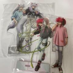 妖狐蔵馬、蔵馬 4セット 幽遊白書 一撃缶バッジ BIGアクリル