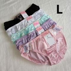 【L】5枚 レディース ショーツ 女性用下着 パンツ まとめ売り(H395)のサムネイル