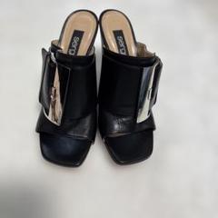 Sergio Rossi  ミュールサンダル(黒) 美品　箱付き セルジオ・ロッシ Sergio Rossi Sergio Rossi サンダル SR