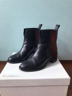 【おトク】 3.1 24.5cm 38.5 サイドジップ ショート ブーツ フィリップリム - 長靴/レインシューズ