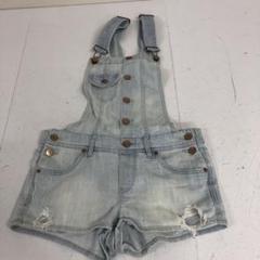 DIVIDED H&M ショートパンツオーバーオール　デニムサロペット　36
