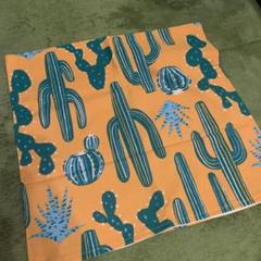 サボテン柄クッションカバー(新品)