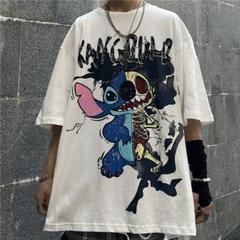 XLサイズ 原宿風 ゆったり ストリート レトロ Tシャツ いたずら系