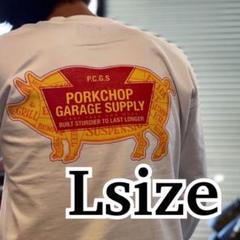 ポークチョップ ロンT WHITE Lサイズ キムタク マシス ラッツ