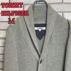 TOMMY☆トミー ワッペン ワンポイント カーディガン グレー M 古着女子