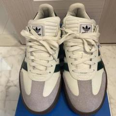 adidas Samba ホワイト/グリーン シューズ
