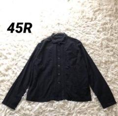 45R【2】45rpm インドカディレースブラウス　コットンシャツ　透かし模様黒