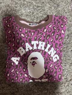 A BATHING APE レオパード柄 トレーナー S A BATHING APE レオパード柄 トレーナー S