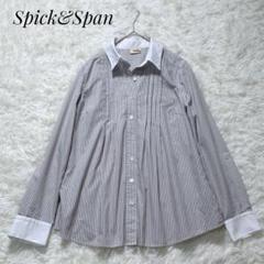 Spick&Span Nobleストライプ ピンタック シャツ