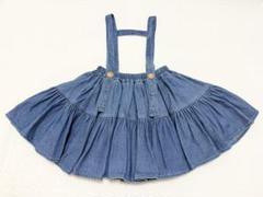 wonnyribbon blue denim skirt デニムスカート XL