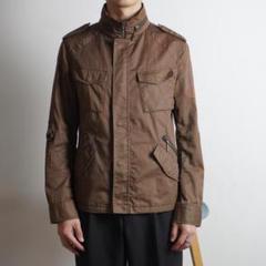 Burberry black label ミリタリージャケット 茶/PW191