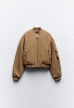 2025年最新】zara クロップドボンバージャケットの人気アイテム