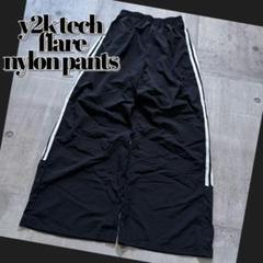 y2k buggy flare track pants sideline 裾広