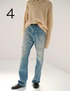 AURALEE SELVEDGE FADED LIGHT DENIM PANTSのサムネイル