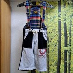 PACIFIC CRUISE チェック柄オーバーオール 110CM