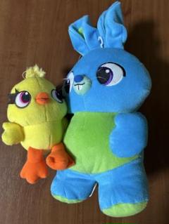 Disney⭐︎トイストーリー⭐︎BIGダッキー＆バニー⭐︎ぬいぐるみ　マスコット トイ・ストーリー4 Toy Story 4 Ducky & Bunny Tiny Big Feet