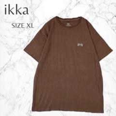 イッカ　夏　大きいサイズ　刺繍　クルーネック　半袖　Tシャツ　XL　シンプル