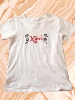 Xgirl ドラゴンロゴ 半袖Tシャツ ホワイト