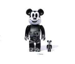 BE@RBRICK BAPE®MICKEY MOUSE 100% & 400%