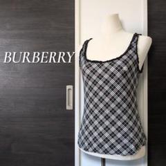 BURBERRY BLUE LABAL ピンクノバチェック フリル トップス Burberry Blue Label Pink T-shirt with Nova Check Cotton