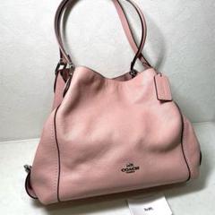 COACH コーチ ハンドバック ショルダーバッグ レザー ピンク 本革 肩がけ