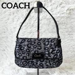 ◎y2k◎ COACH Leopard Mini Bag Silver