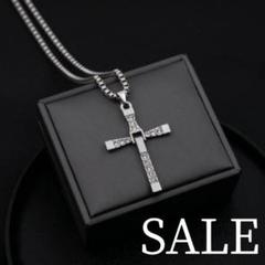 ✨現品限り✨セール✨新品✨ネックレス 十字架 クロス ビジュー ユニセックス