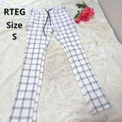 【人気☆RTEG】アダムスジャグラー　白　黒　チェックパンツ　サイズS