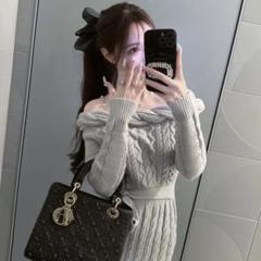lumignon kirakira fur knit op ワンピース 2025年最新】lumignon kirakiraの人気アイテム - メルカリ